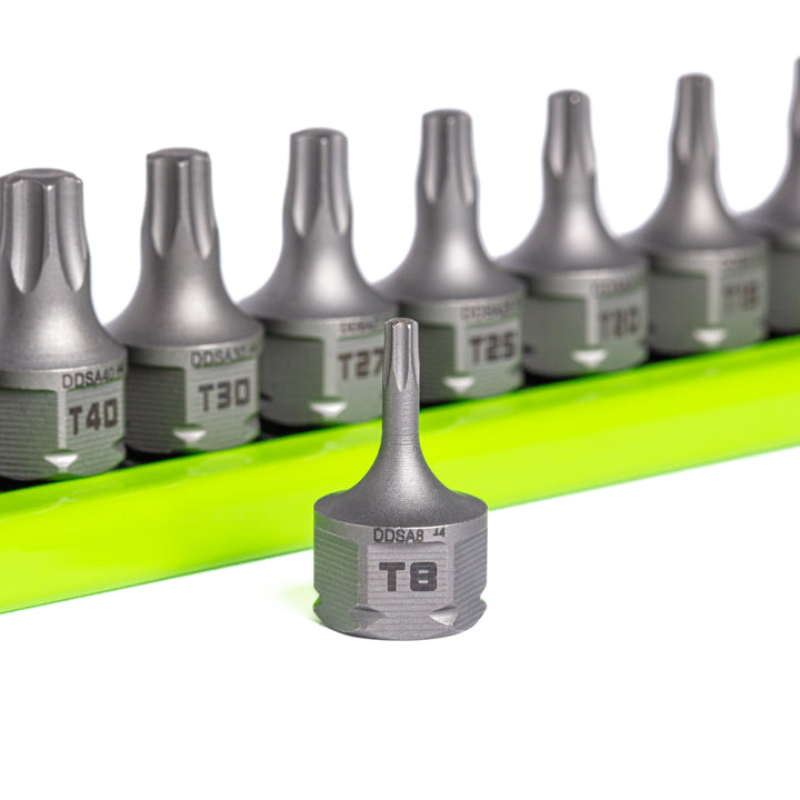 GripEdge | 13-PC RPT 1/4'' Drive Low-Profile Star Dual Action Driver Bit Set