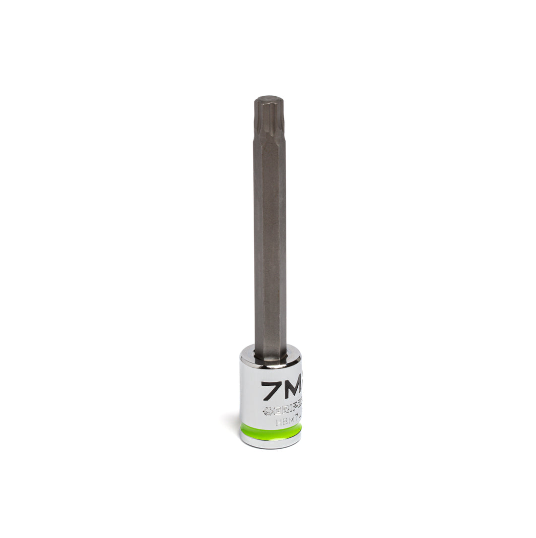 7mm - 3/8" Drive Long RPT Hex bit socket