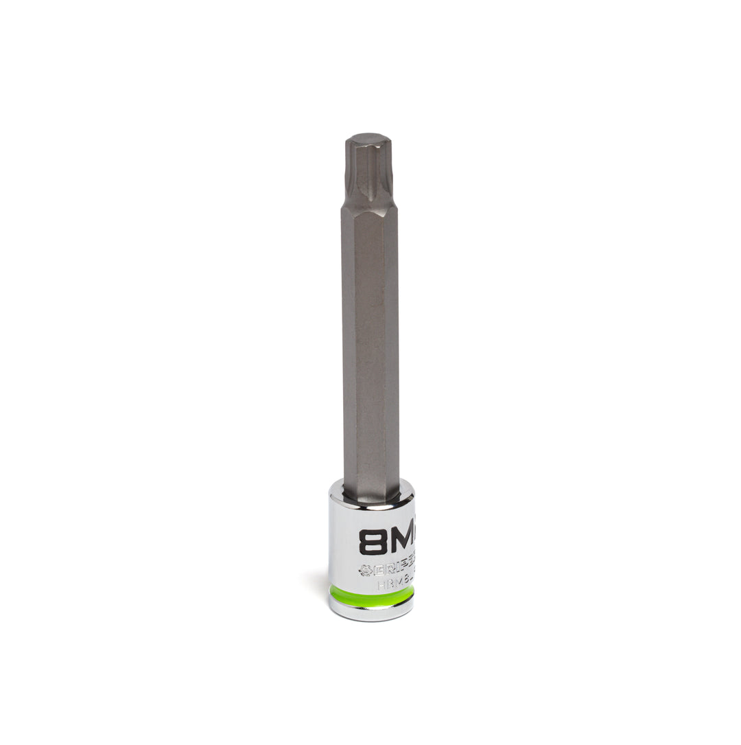 8mm - 3/8" Drive Long RPT Hex bit socket