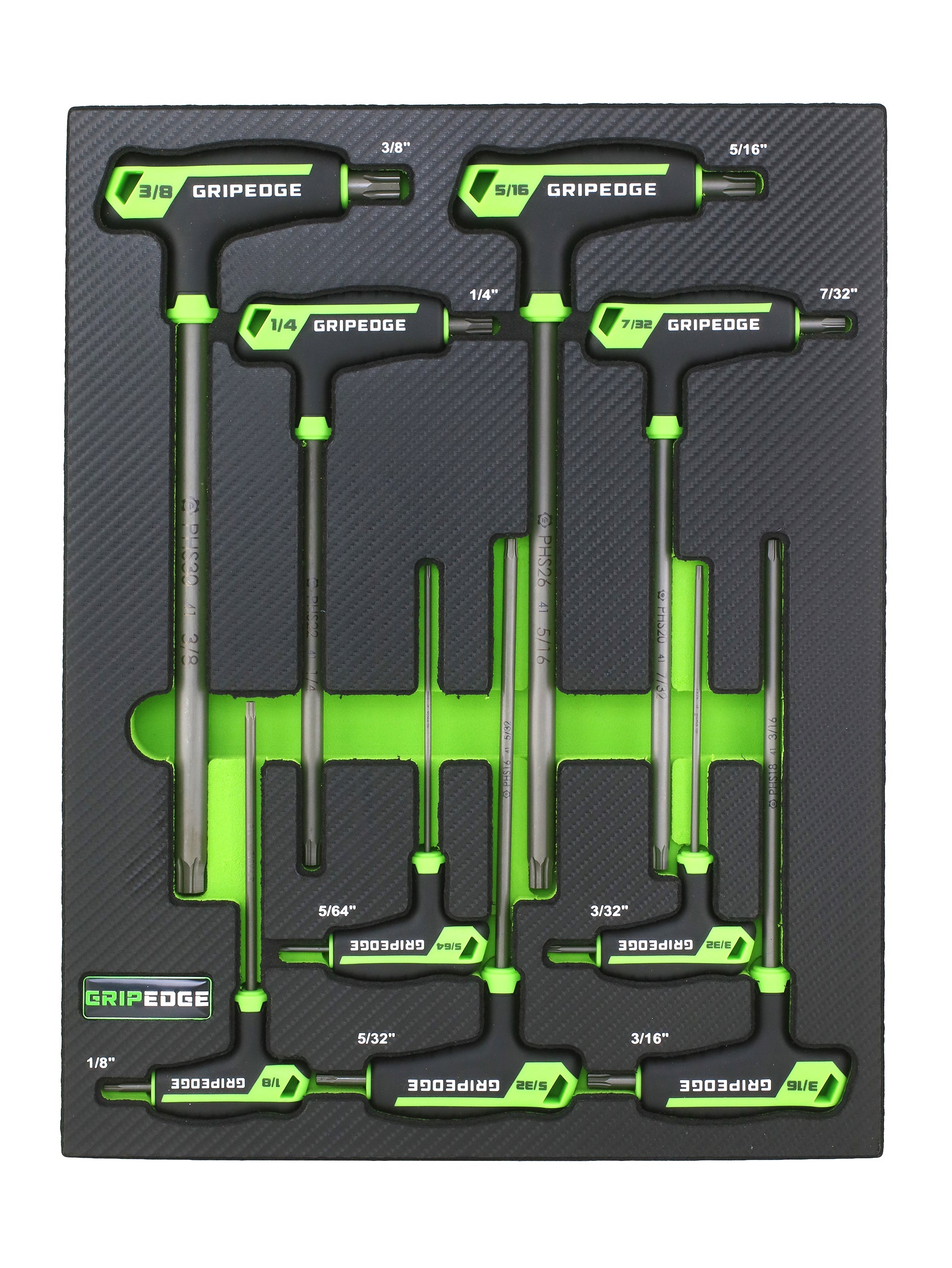 RPT Hex THandle Driver Set 9Pc SAE GRIPEDGE Tools