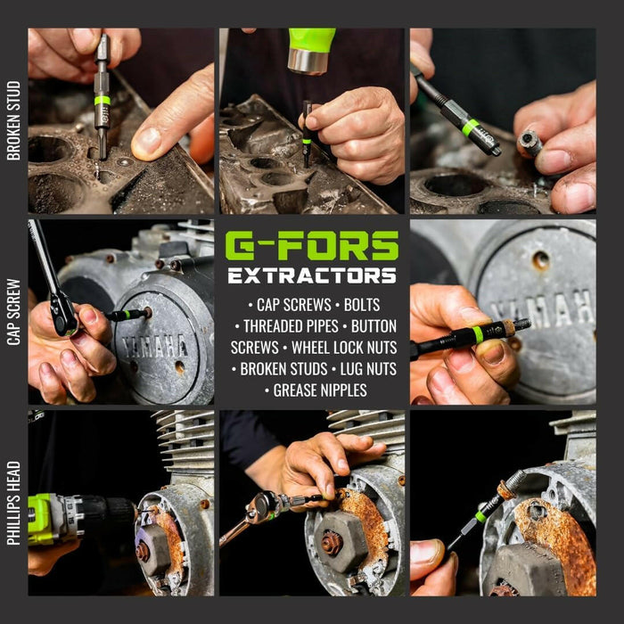G Extractor 14-PC G-FORS Extractor Set | GRIPEDGE Tools