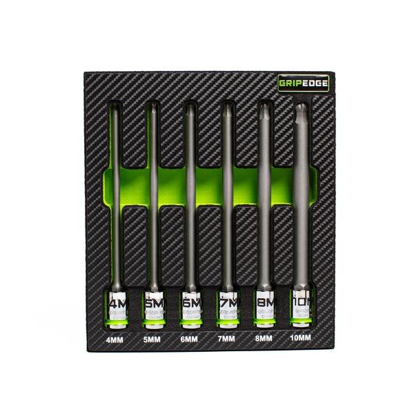 6-PC RPT 3/8'' Drive Long Metric Ball Hex Driver Set