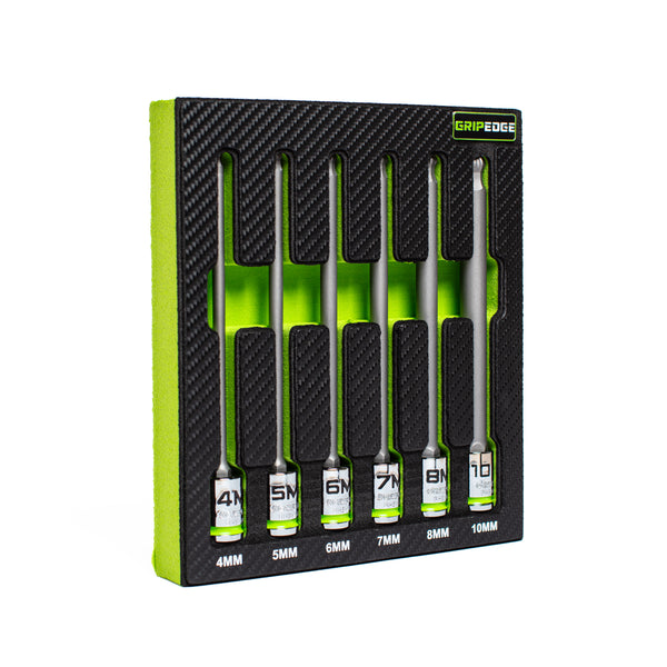 6-PC RPT 3/8'' Drive Long Metric Ball Hex Driver Set