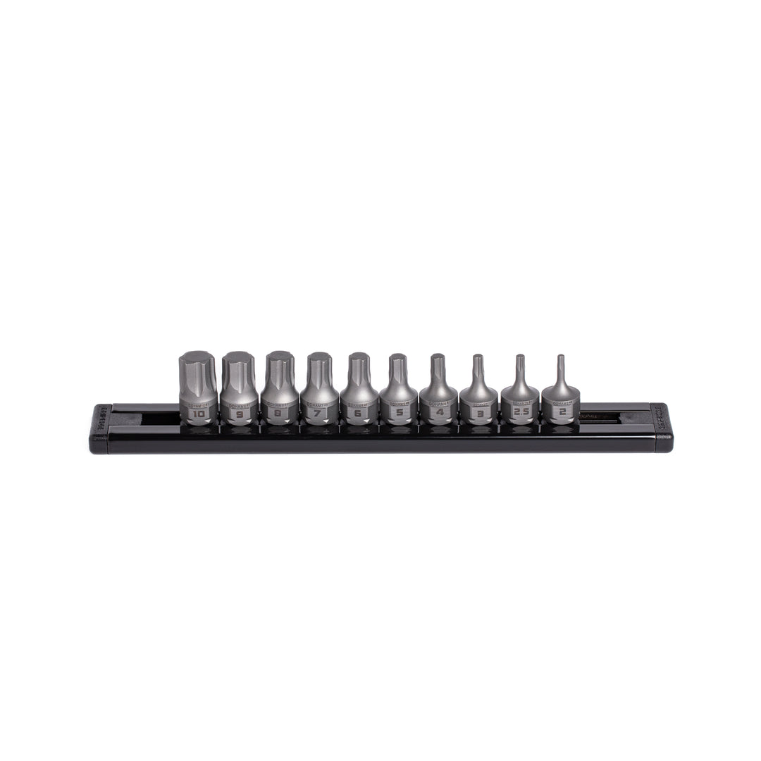 GripEdge | 10-PC RPT 1/4'' Drive Low-Profile Metric Hex Dual Action Driver Bit Set