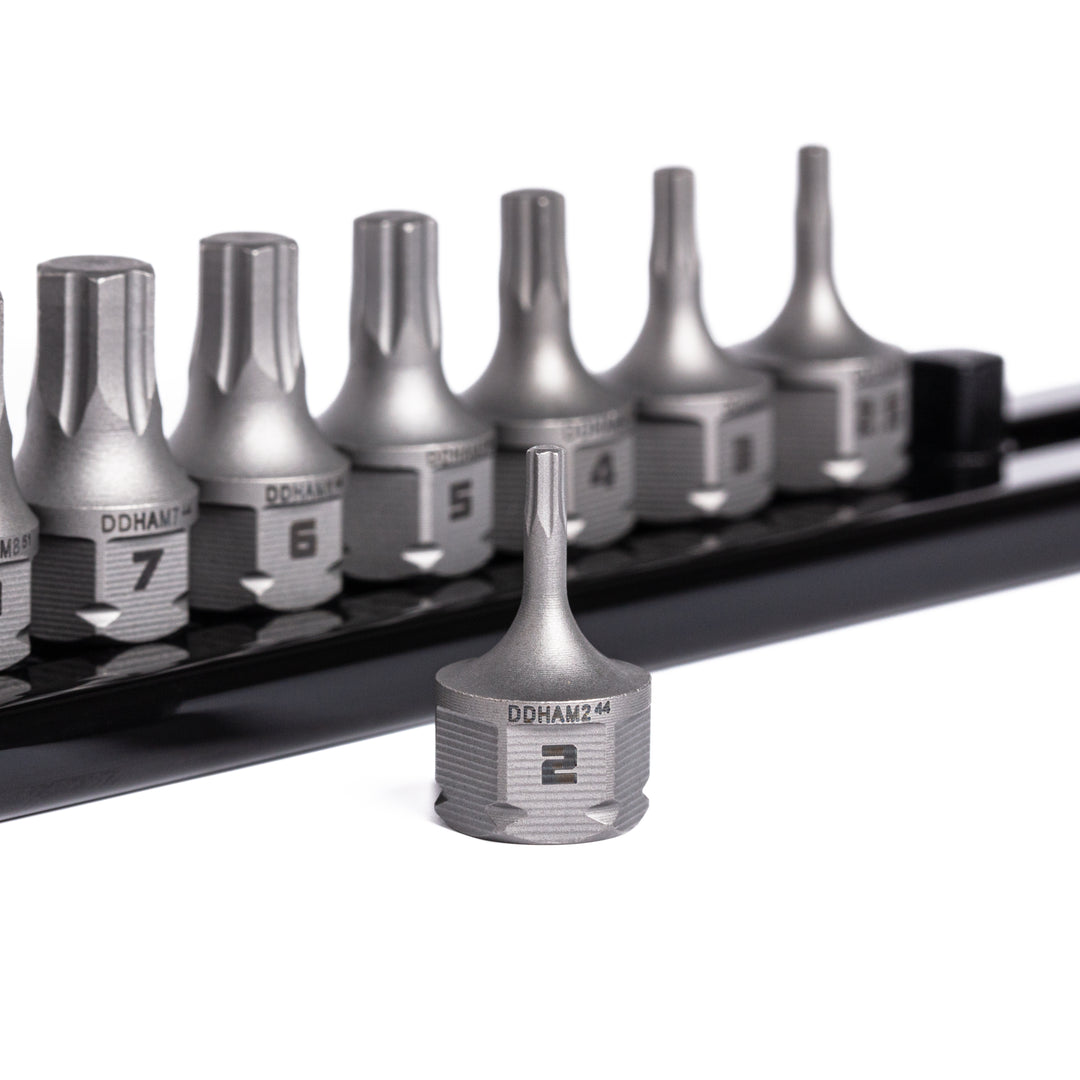 GripEdge | 10-PC RPT 1/4'' Drive Low-Profile Metric Hex Dual Action Driver Bit Set