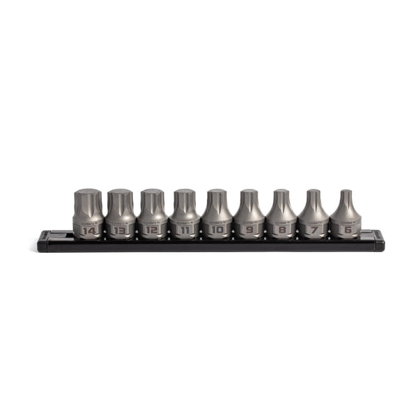 GripEdge | 9-PC RPT 3/8'' Drive Low Profile Metric Hex Dual Action Driver Bit Set