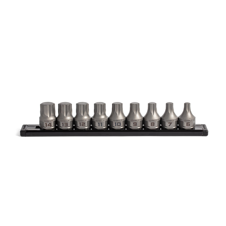 GripEdge | 9-PC RPT 3/8'' Drive Low Profile Metric Hex Dual Action Driver Bit Set