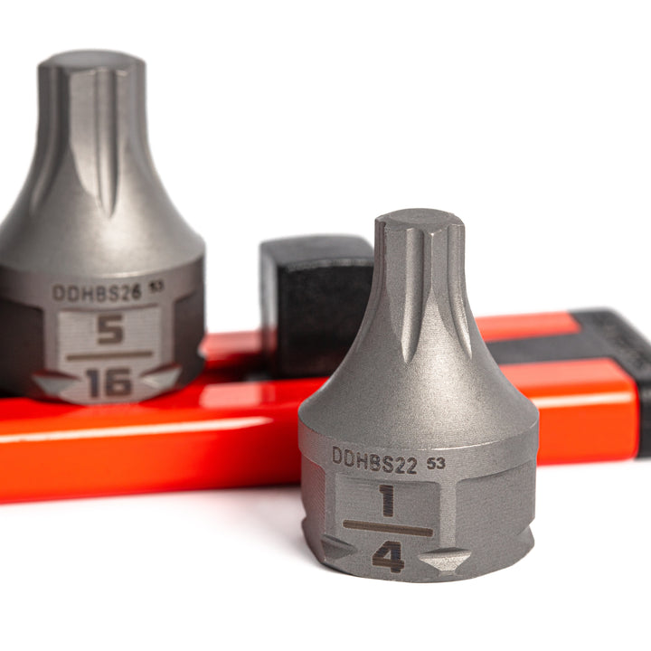 GripEdge | 6-PC RPT 3/8'' Drive Low Profile SAE Hex Dual Action Driver Bit Set