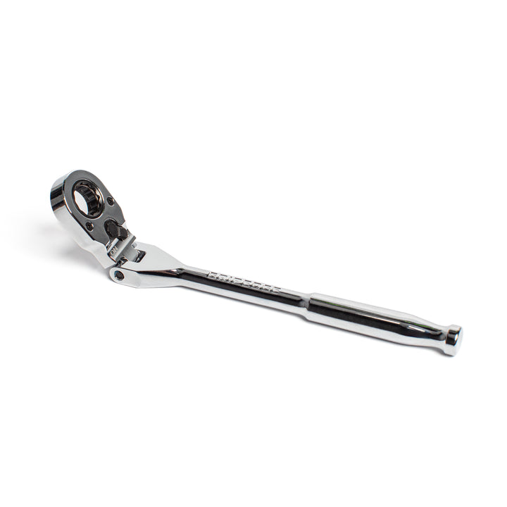 GripEdge | 1/4" Drive Standard Flex Head 7/16 Hex Low Profile Dual Action Driver Ratchet