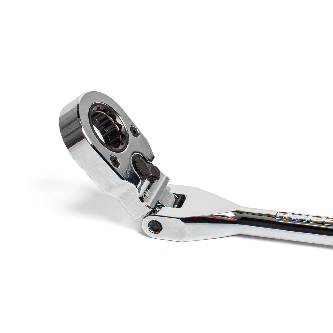 GripEdge | 1/4" Drive Standard Flex Head 7/16 Hex Low Profile Dual Action Driver Ratchet