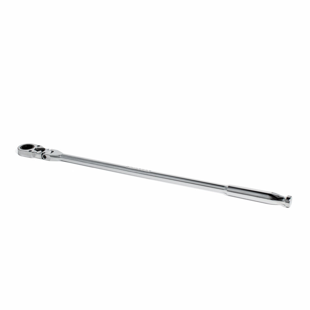 GripEdge | 7/16" Hex Extra-Long Flex Head Low-Profile Dual Action Driver Ratchet