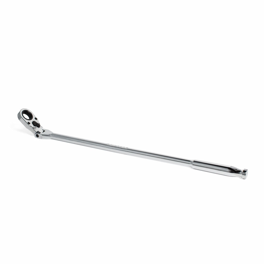 GripEdge | 7/16" Hex Extra-Long Flex Head Low-Profile Dual Action Driver Ratchet