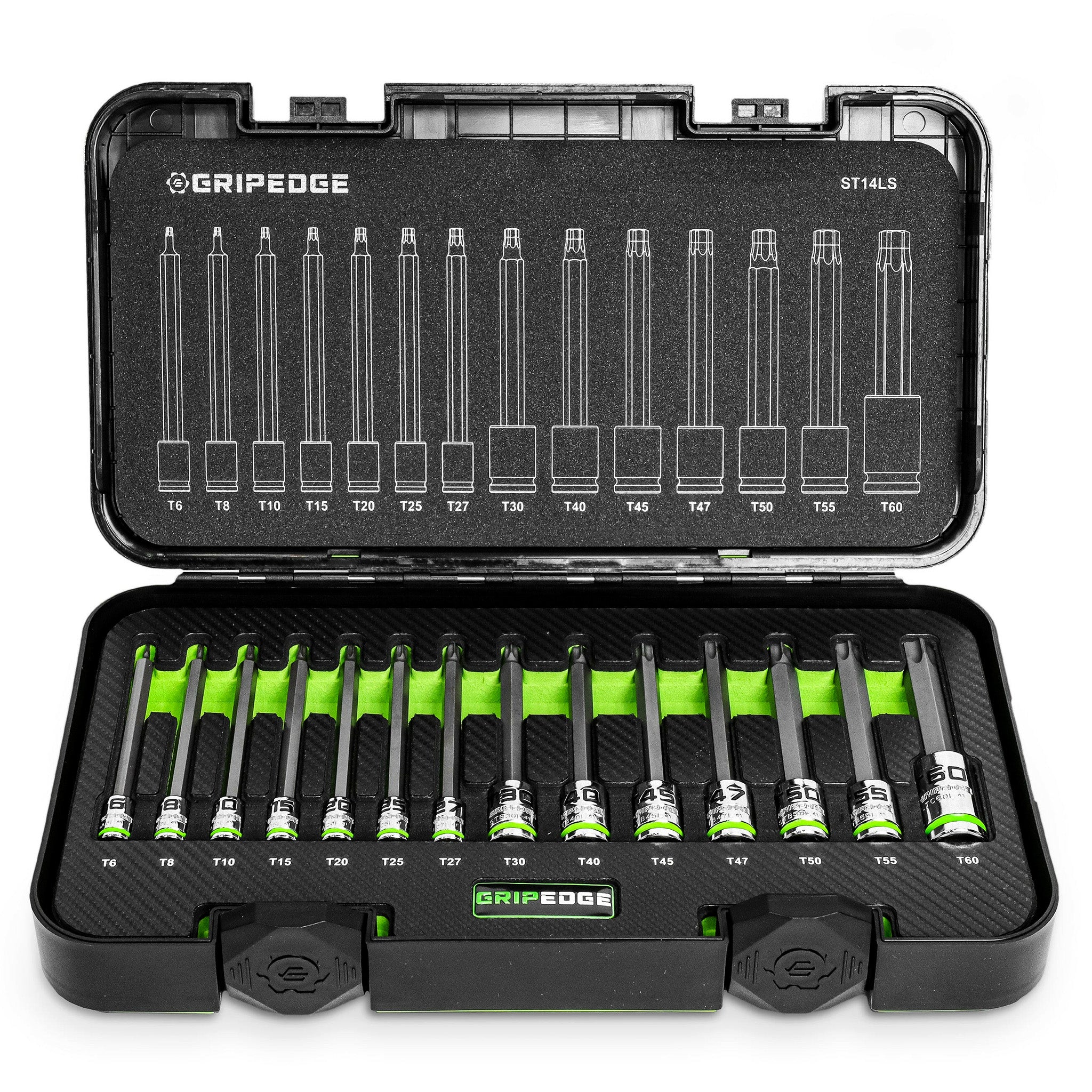 14 PC RPT Long Star Driver Set GRIPEDGE Tools