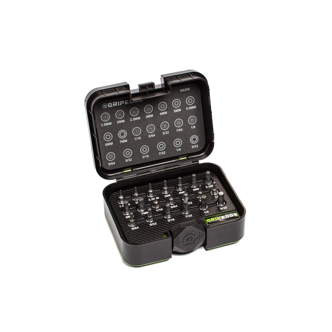 20-PC 1/4'' Drive Short Hex Driver Set