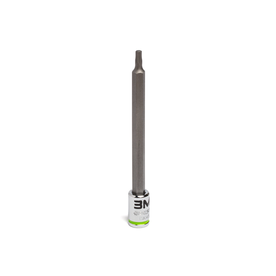 3mm - 1/4" Dr Long RPT Hex bit socket