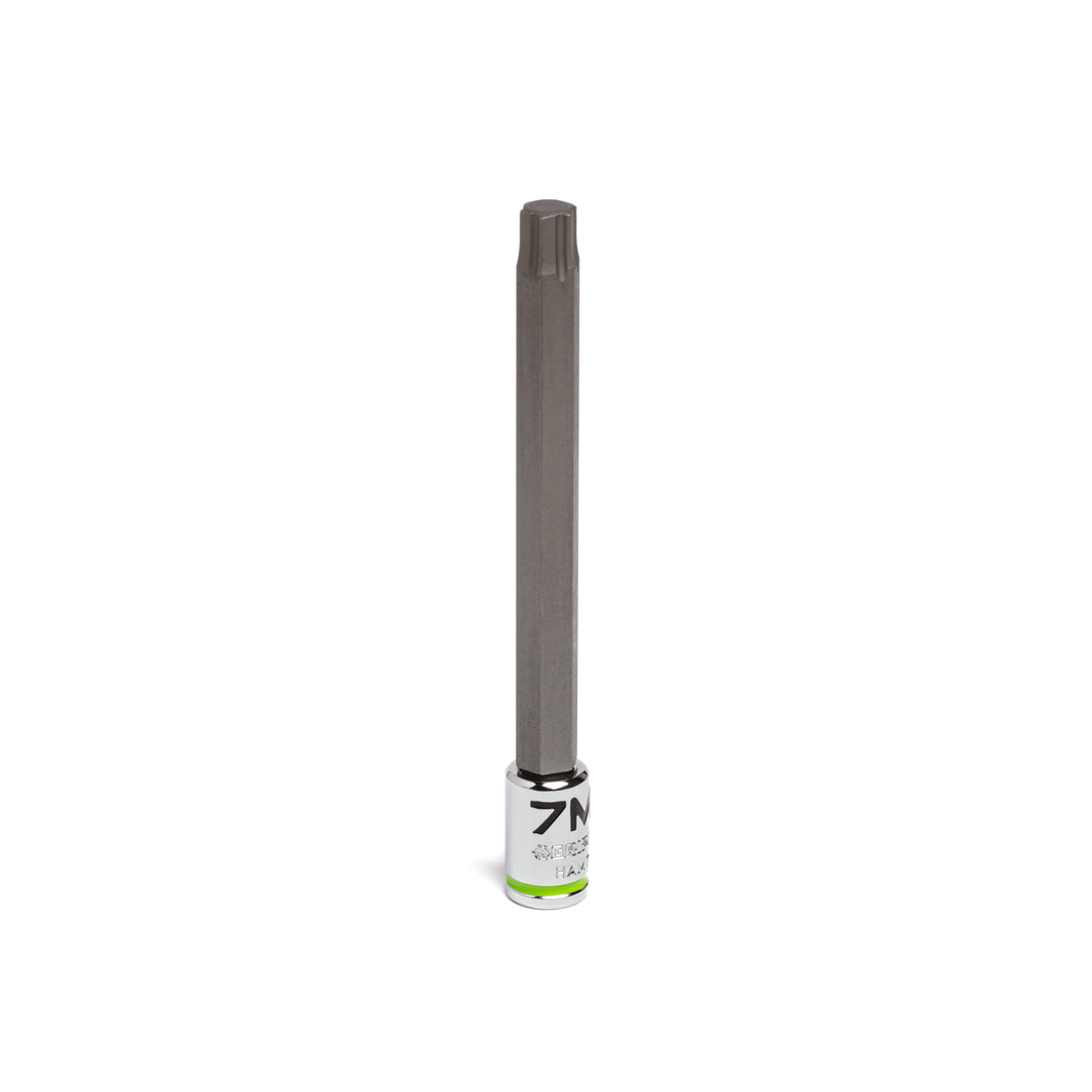 7mm - 1/4" Dr Long RPT Hex bit socket