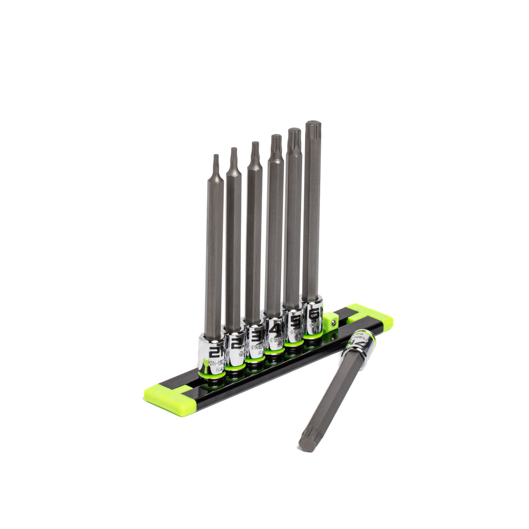 7-PC 1/4'' Drive Long Metric Hex Driver Set