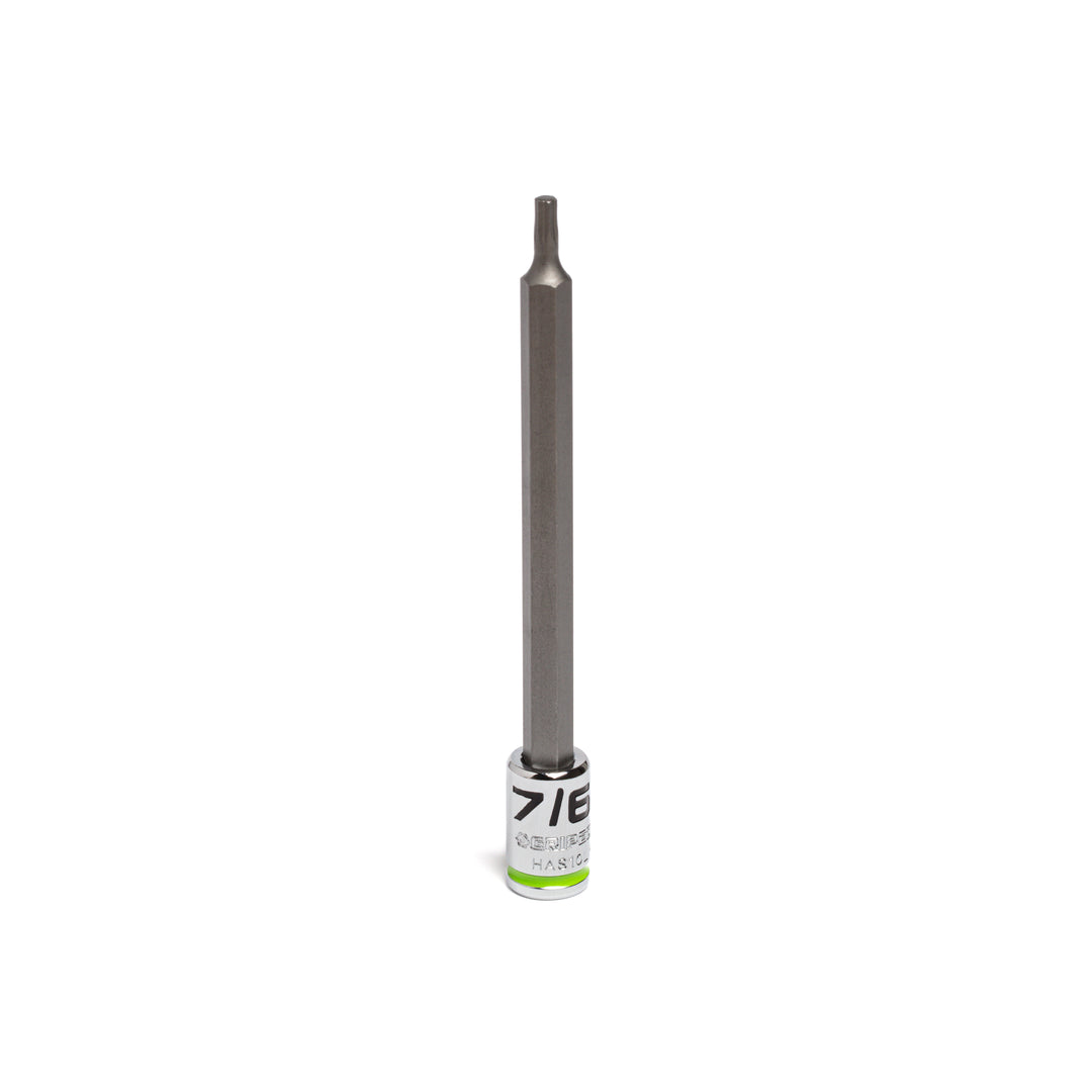 7/64" - 1/4" Dr Long RPT Hex bit socket