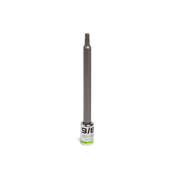 9/64" - 1/4" Drive Long RPT Hex bit socket