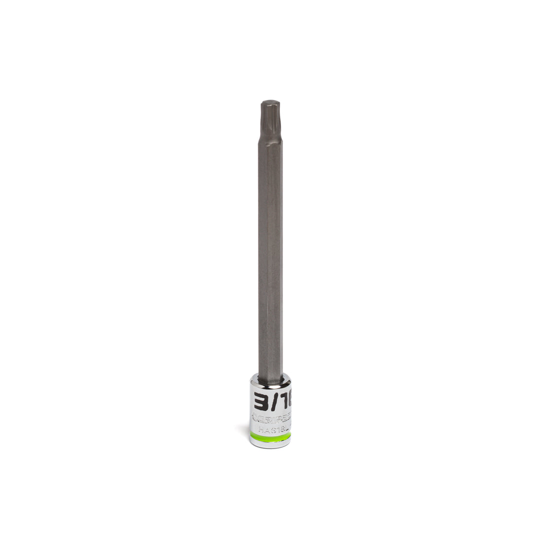3/16" - 1/4" Dr Long RPT Hex bit socket