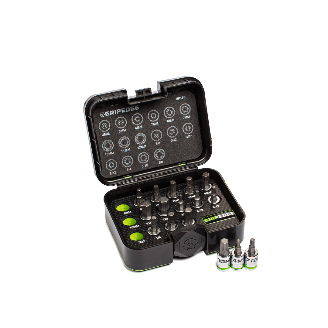 RPT Hex Driver Set - 16-PC 3/8" Drive Short Metric & SAE