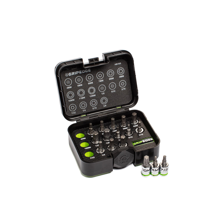 RPT Hex Driver Set - 16-PC 3/8" Drive Short Metric & SAE