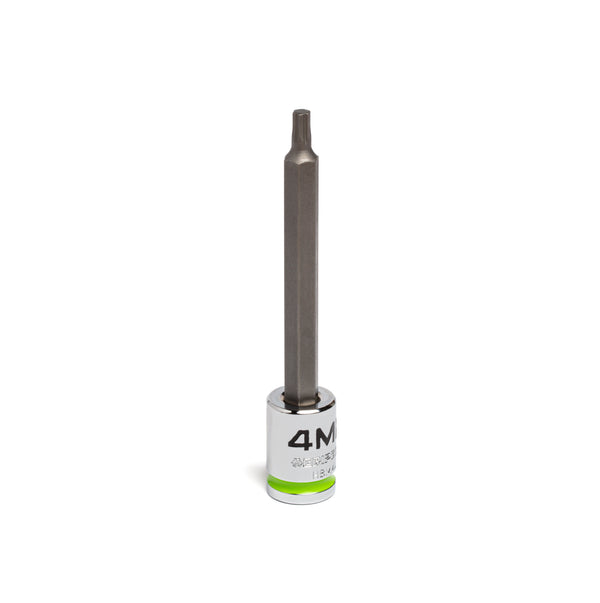 4mm - 3/8" Drive Long RPT Hex bit socket