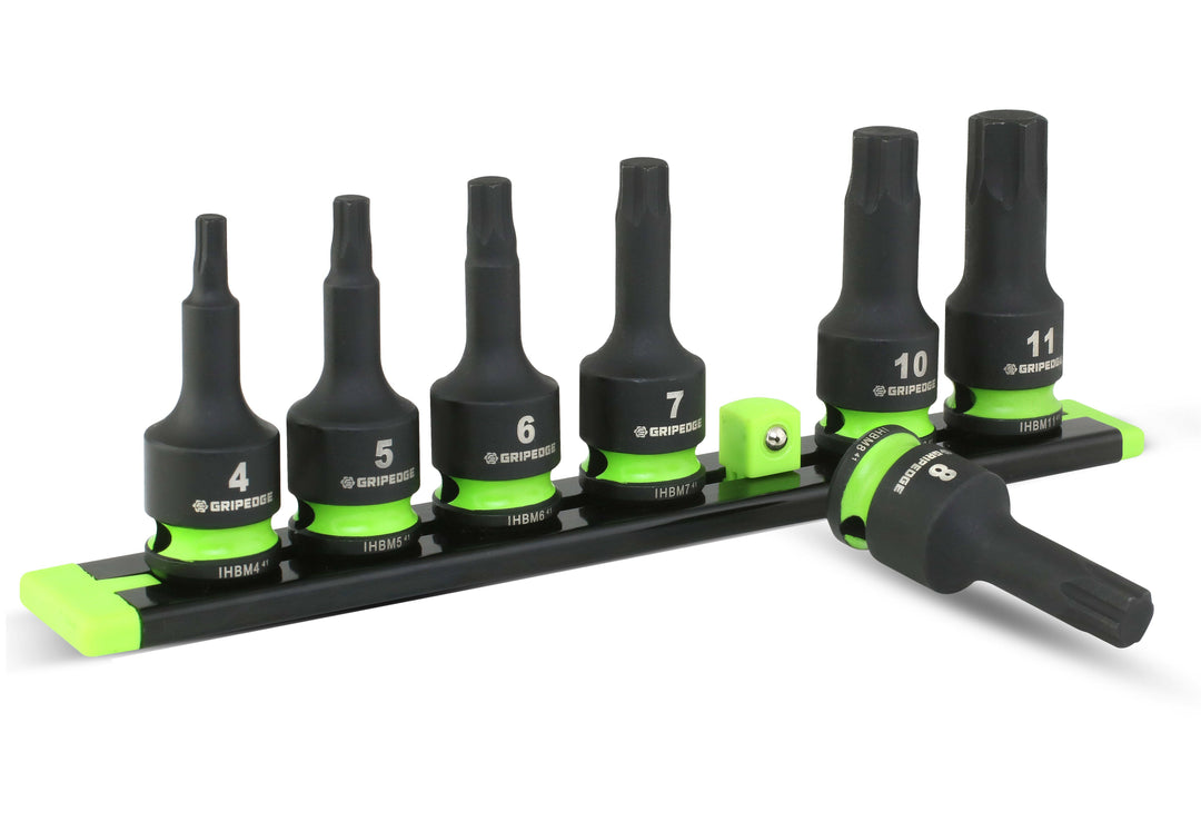 RPT Impact Hex Driver Set - 7Pc 3/8’’ Drive Short Metric – GRIPEDGE Tools