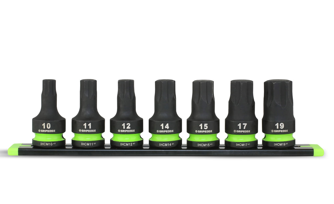 RPT Impact Hex Driver Set - 7Pc 1/2’’ Drive Short Metric – GRIPEDGE Tools