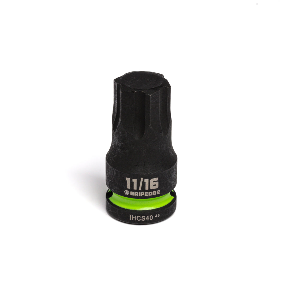 11/16" - 1/2" Dr short Impact RPT Hex bit socket