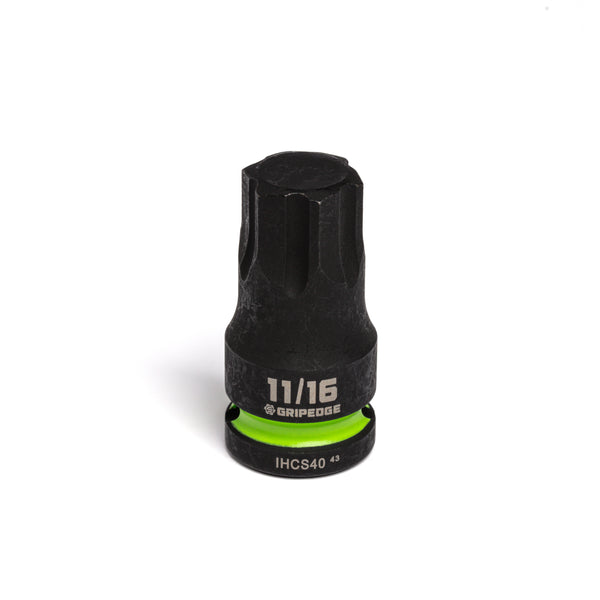 11/16" - 1/2" Drive short Impact RPT Hex bit socket