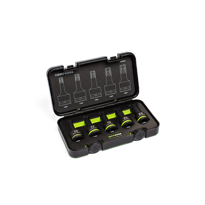 5-PC - Impact Metric RPT Hex Bit Socket - 3/4" Drive