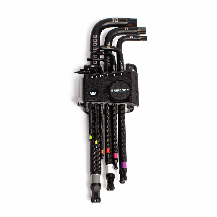 GripEdge | 9-PC RPT Long Metric Hex Key Set