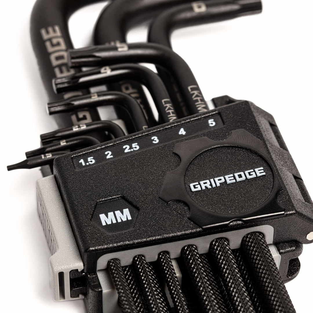 GripEdge | 9-PC RPT Long Metric Hex Key Set