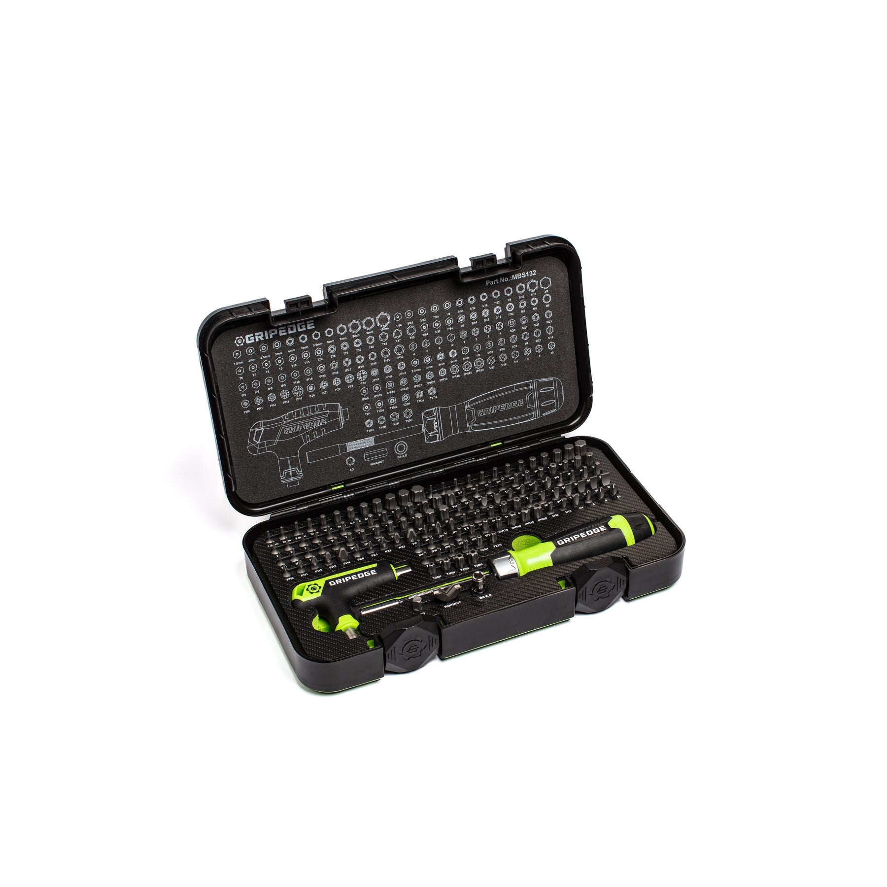 RPT Multi-Bit Driver Set - 132 Pieces | Grip Edge Tools – GRIPEDGE Tools