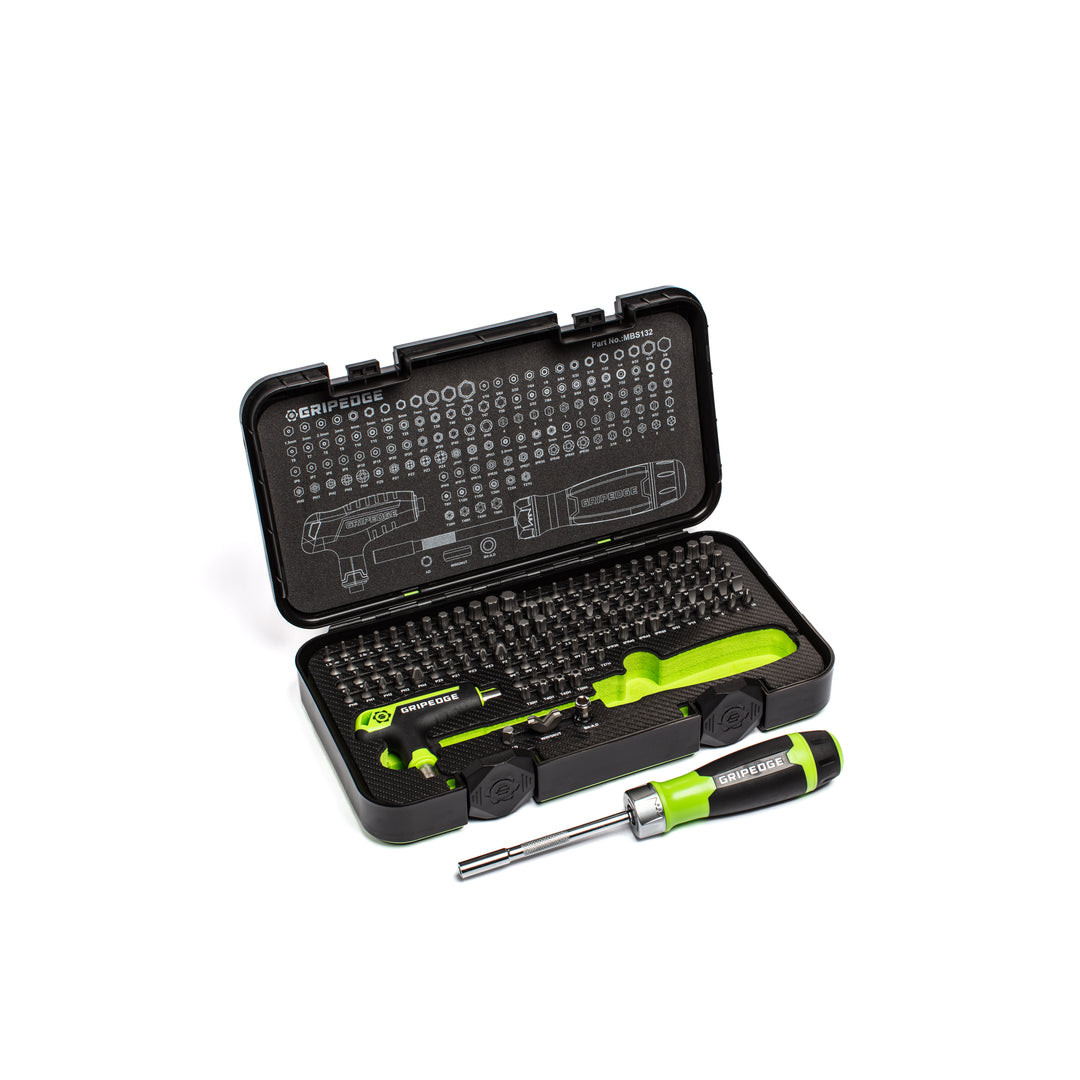 RPT Multi-Bit Driver Set - 132 Pieces | Grip Edge Tools – GRIPEDGE Tools