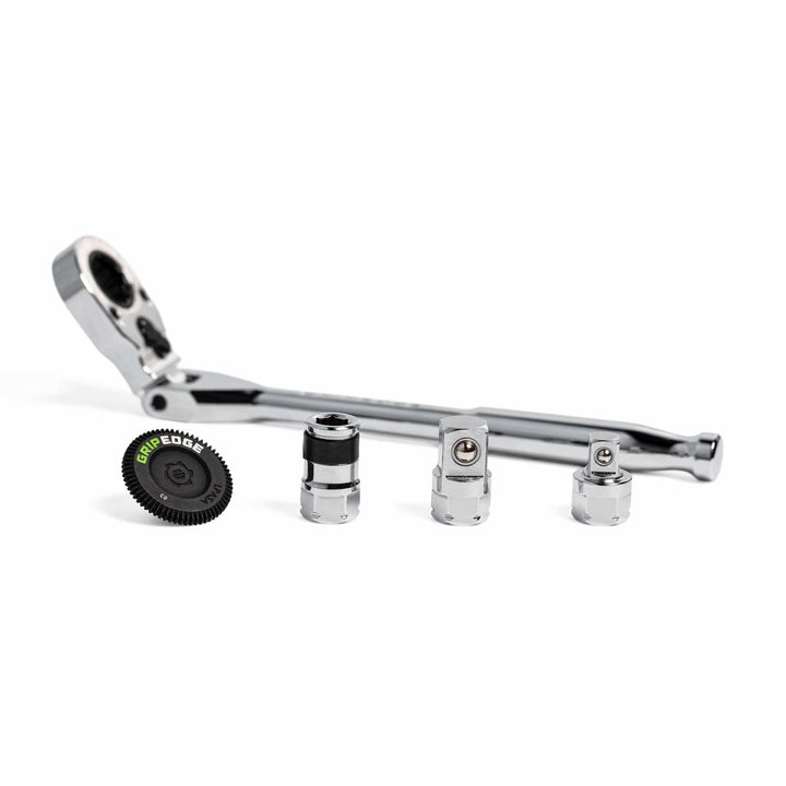 GripEdge | 64-PC RPT™ 1/4" Drive Low-Profile Master Dual Action Driver & Ratchet Set
