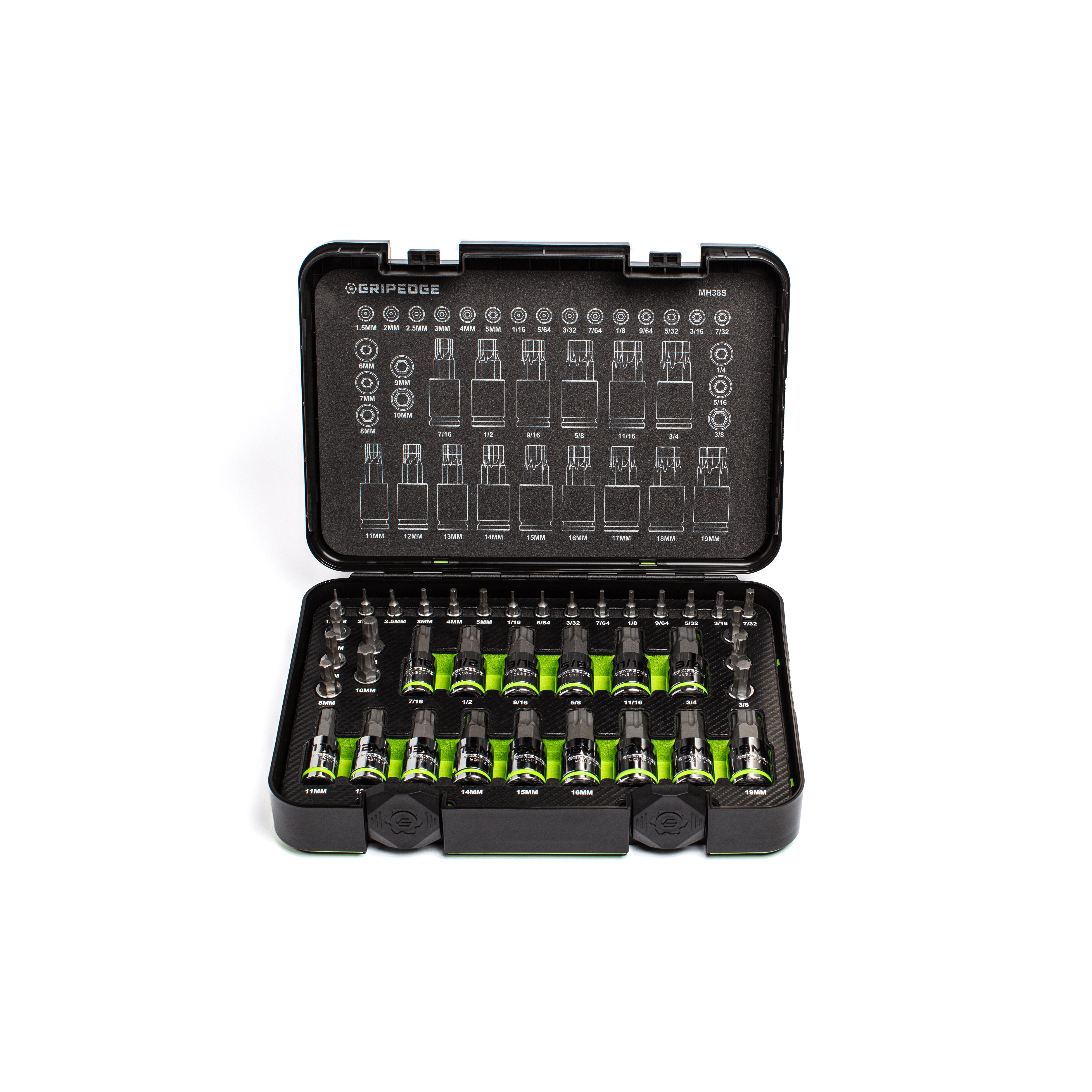 Master RPT Hex Bit Socket Set - 38-Pc – GRIPEDGE Tools