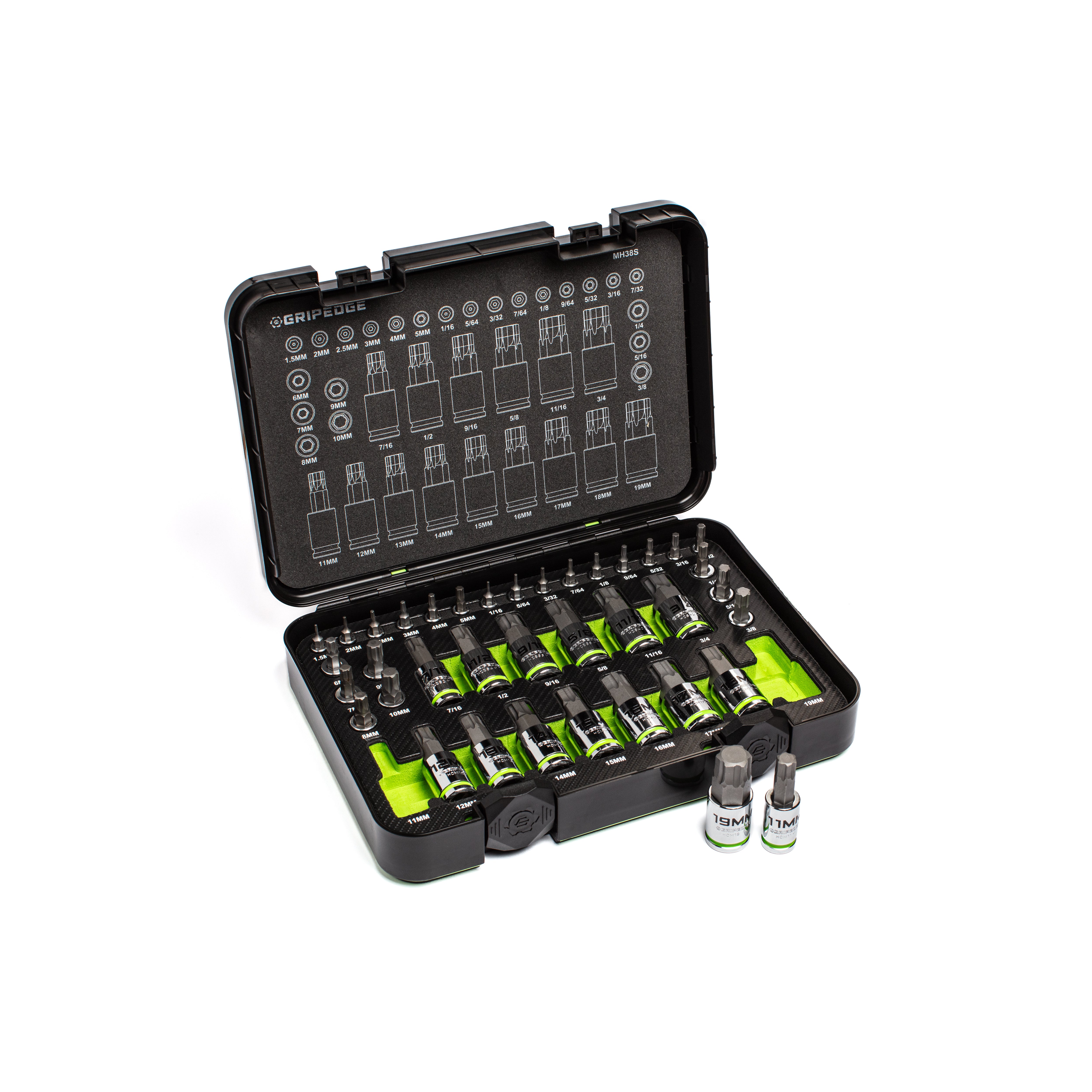 Master RPT Hex Bit Socket Set - 38-Pc – GRIPEDGE Tools