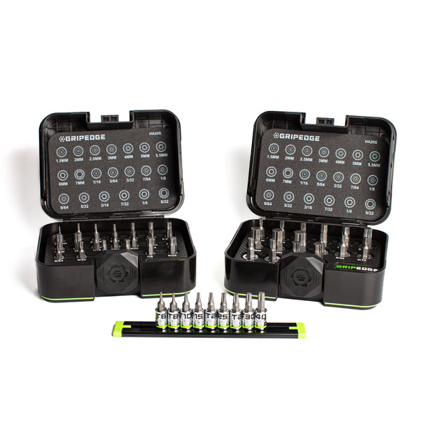 GripEdge | Ultimate RPT Hex Driver Bundle | 1/4" & 3/8" Drive + FREE 9-PC Star Driver Set