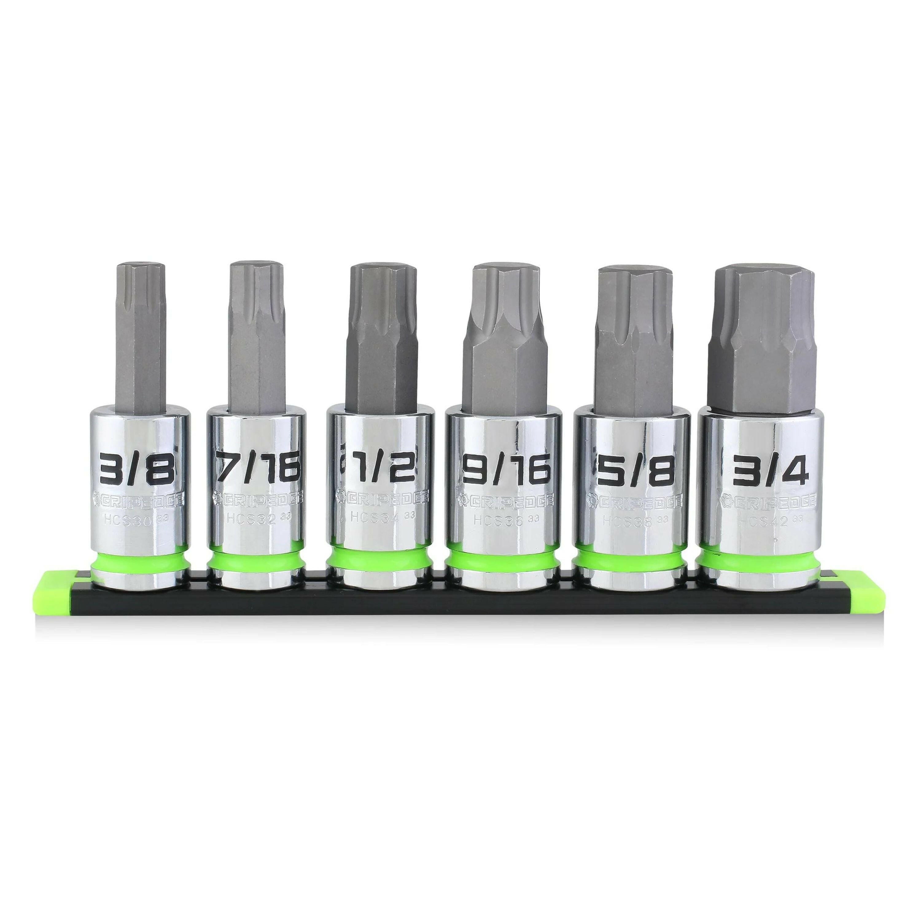 Hex Driver Set 6Pc 1/2” SAE | GRIPEDGE Tools