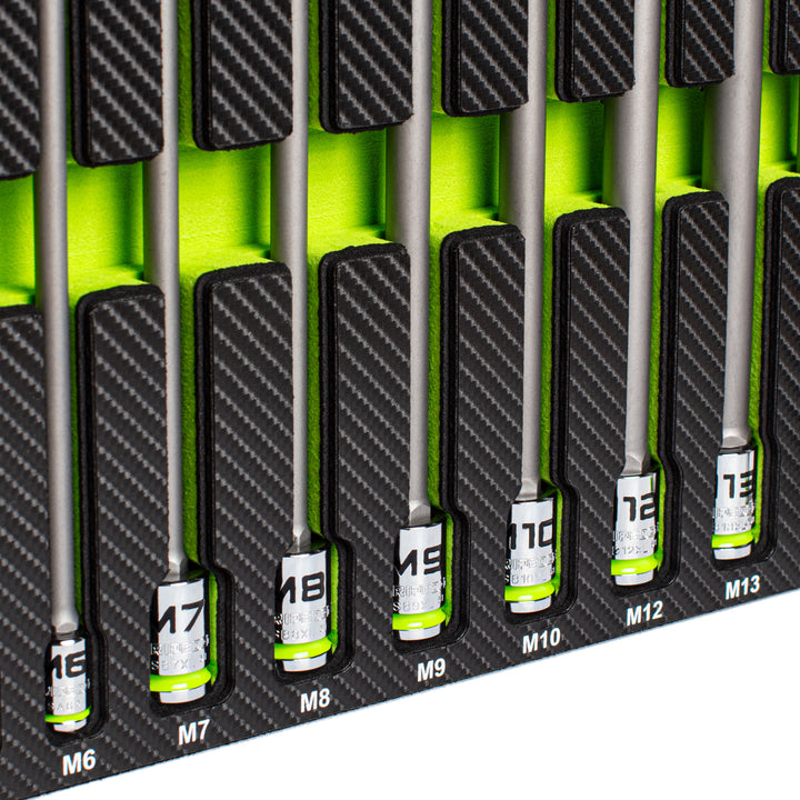 GripEdge | 12-PC 1/4, 3/8 & 1/2" Drive Extra-Long Triple Square Bit Socket Set