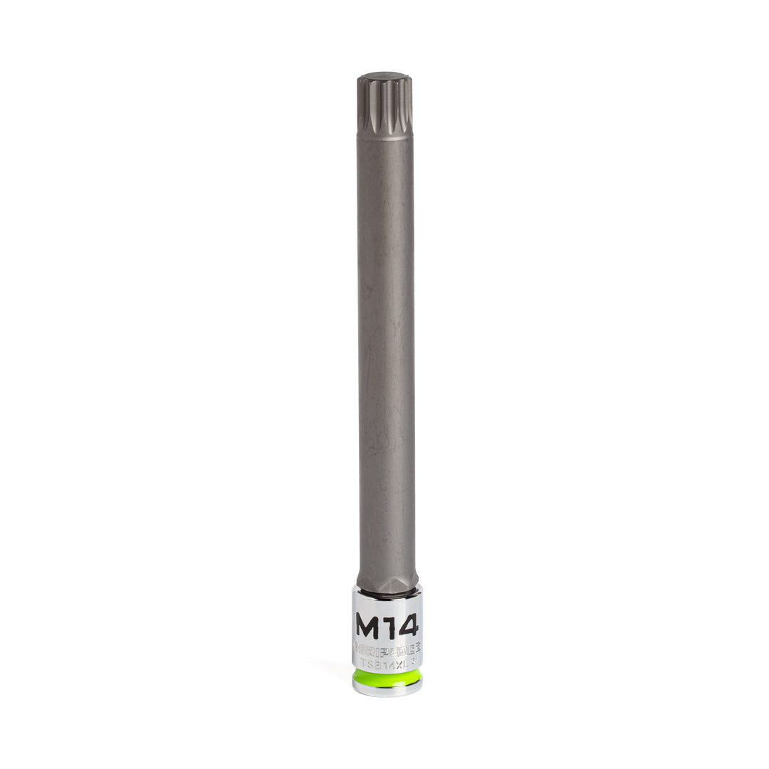 GripEdge | 3/8" Drive - M14 Extra-Long Triple Square Bit Socket